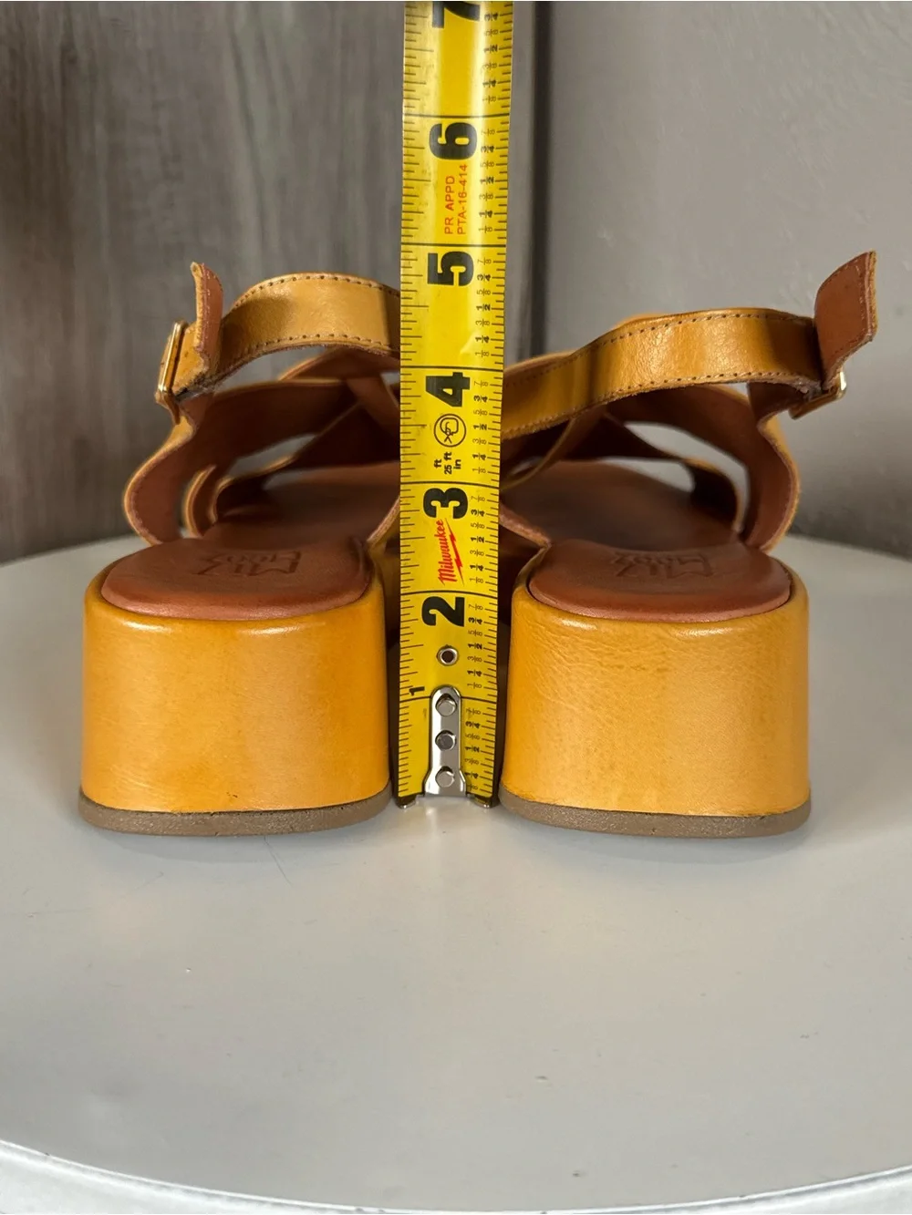 Miz Mooz Leather Slingback Sandals - Yellow